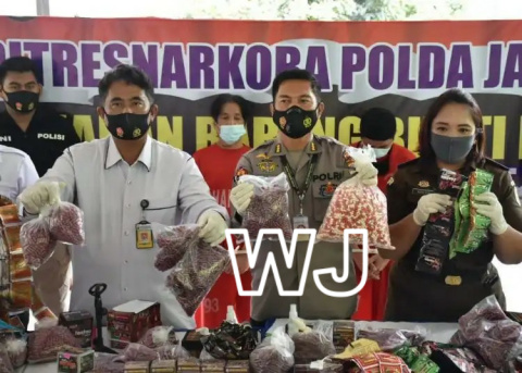 Hasil bahanjamuilegal yang diamankan polisi